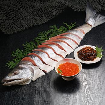 北海の幸セット（新巻鮭半身・いくら・珍味セット）