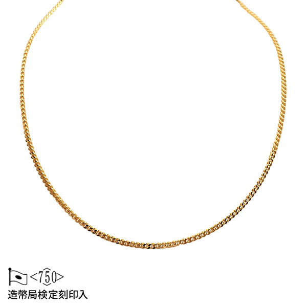 18K2面 喜平ネックレス 10g 40cm 45cm 50cm 60cm