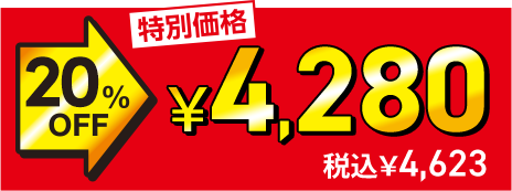 ���ʉ��i 20%OFF��4,280�~�i�ō�4,623�~�j